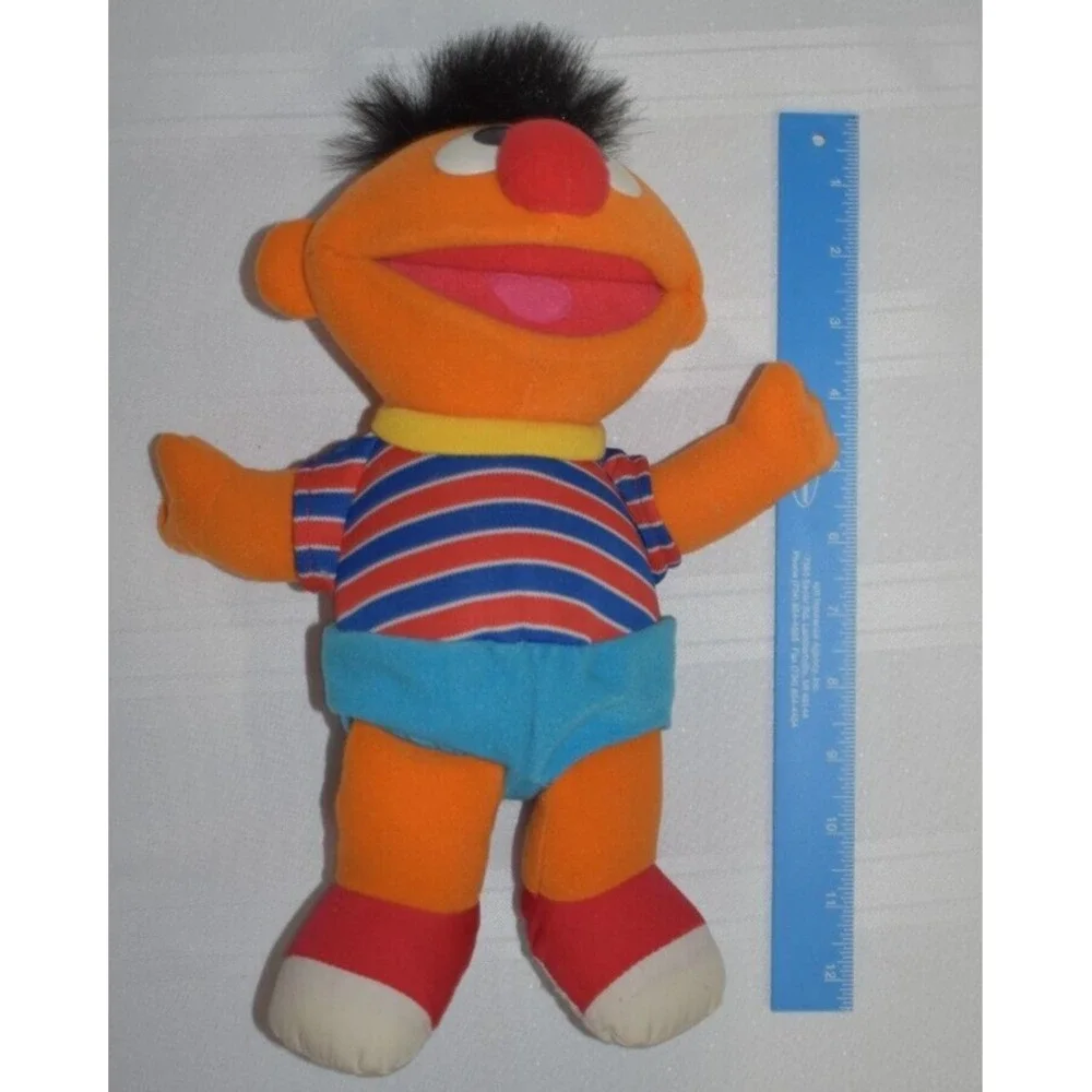 1996 TYCO Sesame Street Tickle‎ Me ERNIE Plush Laughs Shakes Talks Toy Vintage